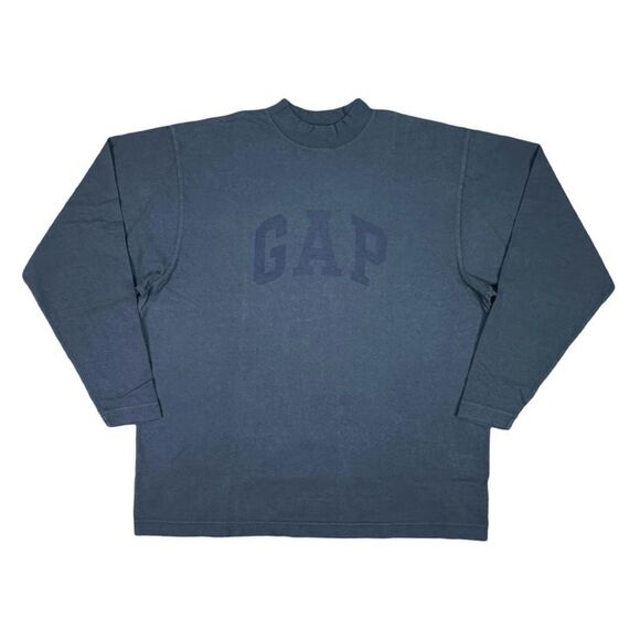 Yeezy GAP Engineered by Balenciaga Dove Long Sleeve Tee - Size Medium - Black - Picture 2 of 12